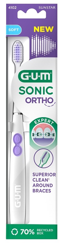 GUM SONIC ORTHO BATTERY TOOTHBRUSH - Farmacia De Pasquale