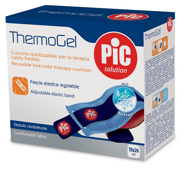 CUSCINO THERMOGEL TERAPIA CALDO FREDDO 10X26 CM CON FASCIA ELASTICA ITC - Farmacia De Pasquale