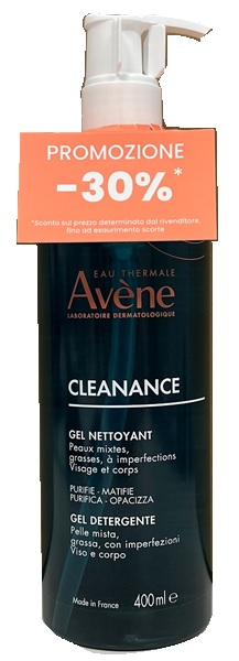 AVENE CLEANANCE GEL DETERGENTE 400 ML PREZZO SPECIALE - Farmacia De Pasquale