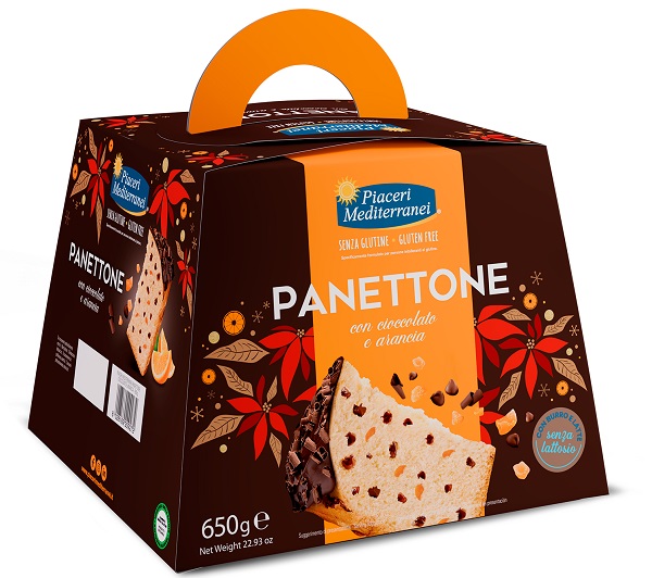 PIACERI MEDITERRANEI PANETTONE CIOCCOLATO ARANCIA 650 G - Farmacia De Pasquale