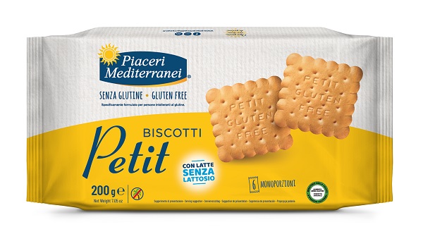 PIACERI MEDITERRANEI BISCOTTI PETIT 200 G - Farmacia De Pasquale