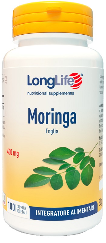 LONGLIFE MORINGA 400MG 100 CAPSULE - Farmacia De Pasquale
