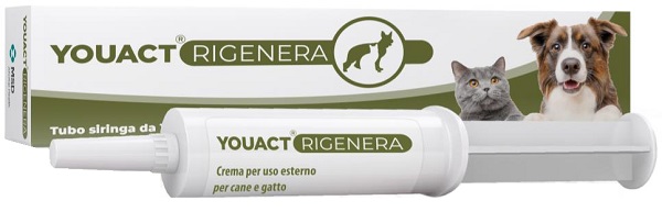 YOUACT RIGENERA CREMA CANE E GATTO TUBO SIRINGA DA 10 G - Farmacia De Pasquale