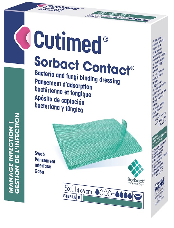 MEDICAZIONE IDROFOBICA CUTIMED SORBACT CONTACT 4X6 CM 5 PEZZI - Farmacia De Pasquale