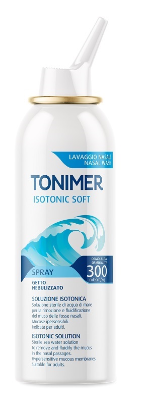 SOLUZIONE ISOTONICA ACQUA DI MARE TONIMER ISOTONIC SOFT OSMOLALITA' 300 MOSM/KG SPRAY 100 ML - Farmacia De Pasquale