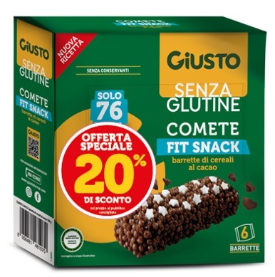 GIUSTO SENZA GLUTINE COMETE SNACK 6X120 G TAGLIO PREZZO -20% - Farmacia De Pasquale