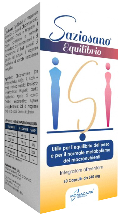 SAZIOSANO EQUILIBRIO 60 CAPSULE DA 540 MG - Farmacia De Pasquale