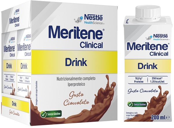 MERITENE CLINICAL DRINK CIOCCOLATO 4 BOTTIGLIE DA 200 ML - Farmacia De Pasquale