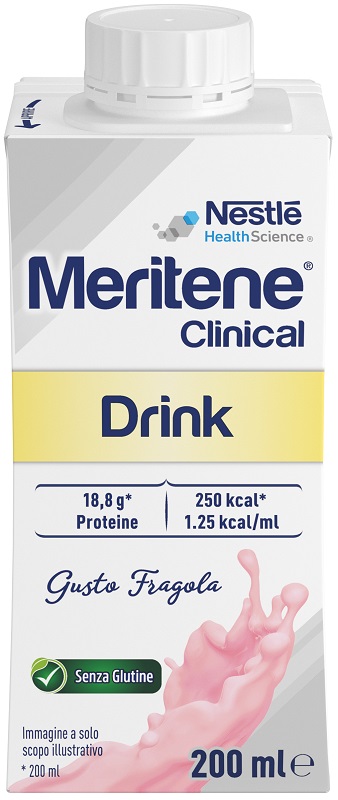MERITENE CLINICAL DRINK FRAGOLA 200 ML - Farmacia De Pasquale