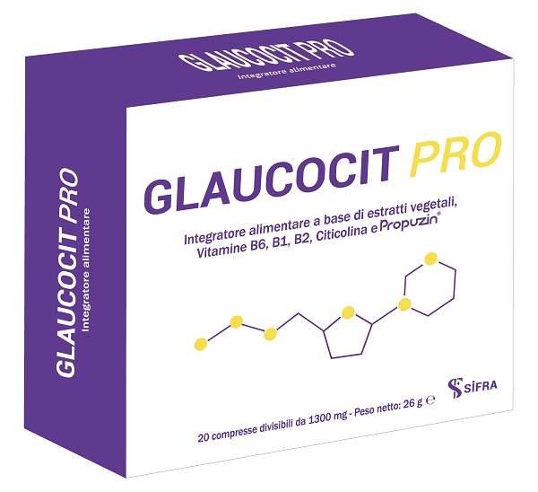 GLAUCOCIT PRO 20 COMPRESSE DIVISIBILI DA 1300 MG - Farmacia De Pasquale