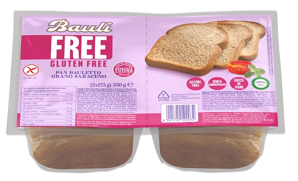 BAULI FREE PAN BAULETTO GRANO SARACENO 350 G - Farmacia De Pasquale
