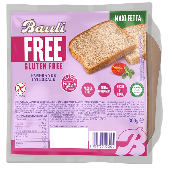 BAULI FREE PANGRANDE INTEGRALE 300 G - Farmacia De Pasquale