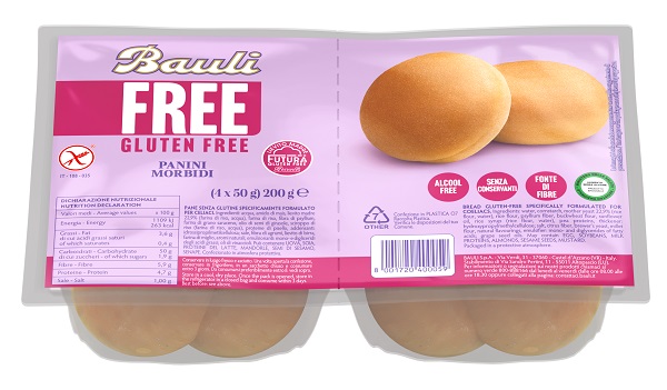BAULI FREE PANINI MORBIDI 4 PEZZI DA 50 G - Farmacia De Pasquale