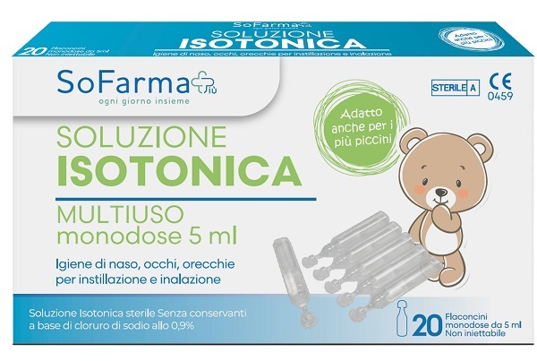 SOLUZIONE SALINA 0,9% 20 FLACONI 5 ML SOFARMAPIU' - Farmacia De Pasquale