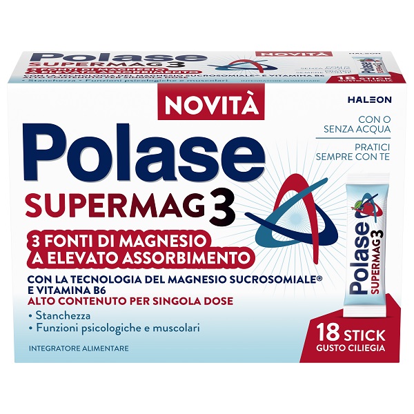 POLASE SUPERMAG3 18 STICK DA 2 G GUSTO CILIEGIA - Farmacia De Pasquale