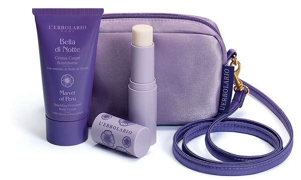 BELLA DI NOTTE MINI BEAUTY BAG SERATA SCINTILLANTE EDIZIONE LIMITATA 1 CREMA CORPO SCINTILLANTE 75 ML + 1 BURROCACAO - Farmacia De Pasquale