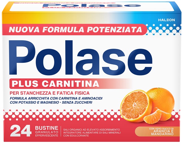 POLASE PLUS CARNITINA 24 BUSTINE GRANULATO EFFERVESCENTE DA 6,8 G - Farmacia De Pasquale