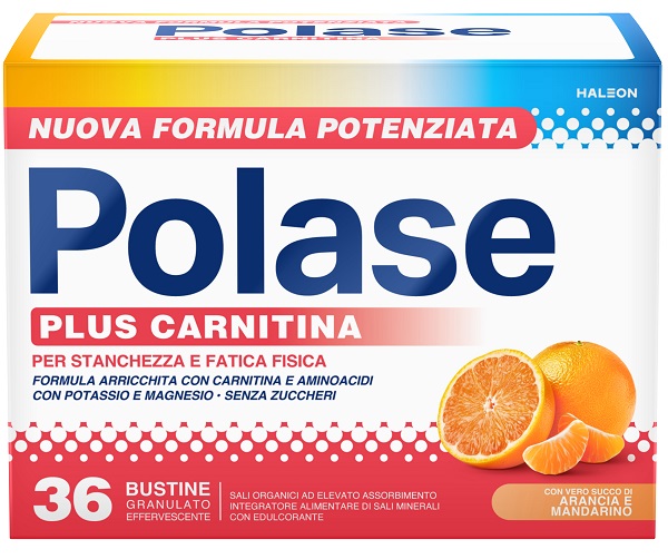 POLASE PLUS CARNITINA 36 BUSTINE GRANULATO EFFERVESCENTE DA 6,8 G - Farmacia De Pasquale