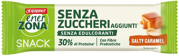 ENERZONA SNACK SALTY CARAMEL RICOPERTA DI CACAO CON LATTE 33G - Farmacia De Pasquale