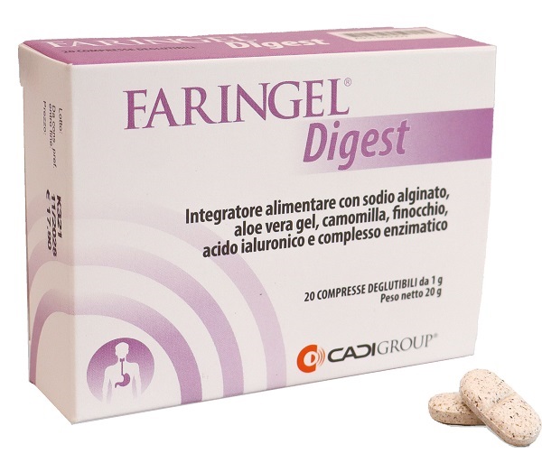 FARINGEL DIGEST 20 COMPRESSE DEGLUTIBILI - Farmacia De Pasquale