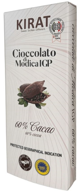CIOCCOLATO DI MODICA IGP 60% BENESSERE 50 G - Farmacia De Pasquale