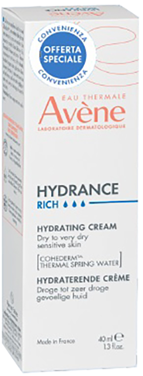 AVENE HYDRANCE CREMA RICCA 40 ML PREZZO SPECIALE 2026 - Farmacia De Pasquale