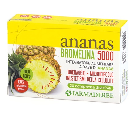 ANANAS BROMELINA 5000 30 COMPRESSE - Farmacia De Pasquale