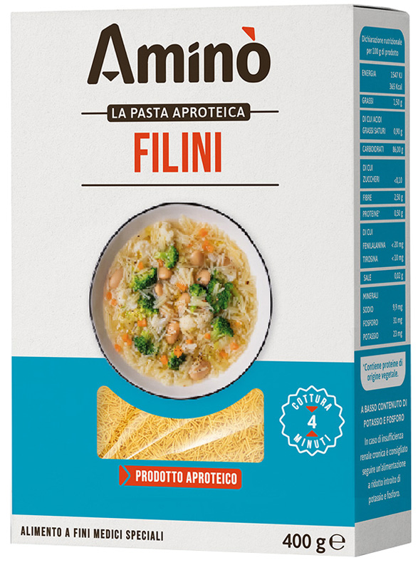 AMINO' PASTA APROTEICA FILINI 400 G - Farmacia De Pasquale
