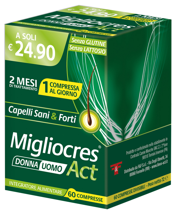 MIGLIOCRES ACT 60 COMPRESSE DIVISIBILI - Farmacia De Pasquale