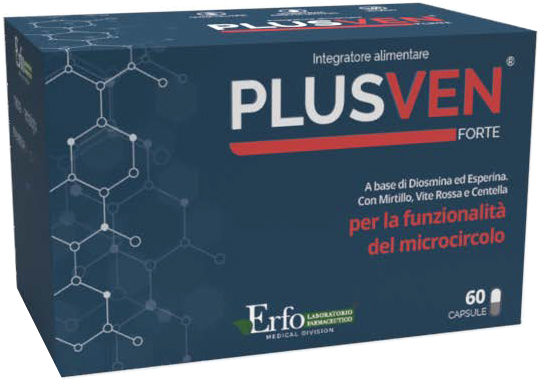 PLUSVEN FORTE 60 CAPSULE SENZA GLUTINE NATURALMENTE PRIVO DI LATTOSIO - Farmacia De Pasquale