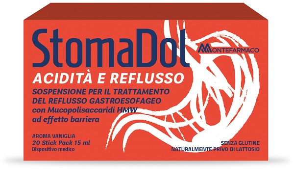 STOMADOL ACIDITA' REFLUSSO 20 STICK PACK DA 15 ML - Farmacia De Pasquale