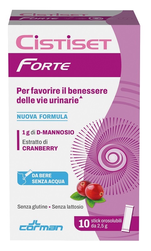 CISTISET FORTE 10 STICK OROSOLUBILI DA 2,5 G SENZA GLUTINE SENZA LATTOSIO - Farmacia De Pasquale