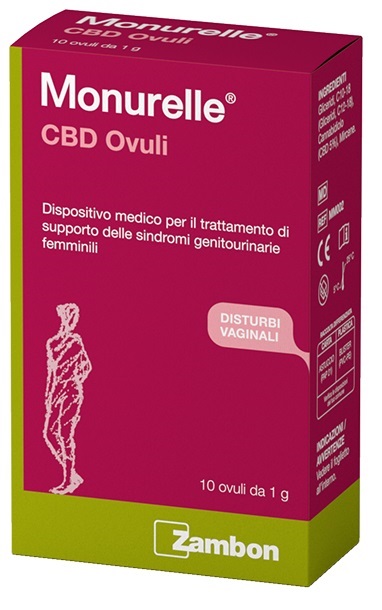 MONURELLE CBD 10 OVULI 1 G - Farmacia De Pasquale