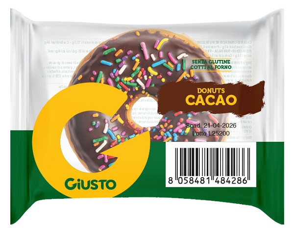 GIUSTO SENZA GLUTINE DONUTS CACAO 35 G - Farmacia De Pasquale