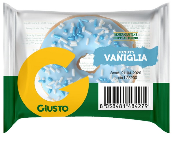 GIUSTO SENZA GLUTINE DONUTS VANIGLIA 35 G - Farmacia De Pasquale