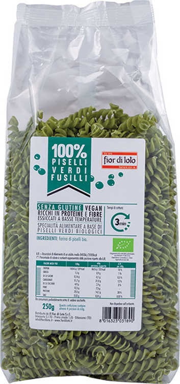 FUSILLI DI PISELLI BIO 250 G - Farmacia De Pasquale