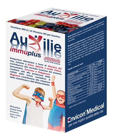 AUXILIE IMMUPLUS JUNIOR SOLUBILE 30 STICK PACK - Farmacia De Pasquale