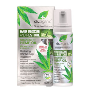 DR ORGANIC HEMP OIL OLIO DI CANAPA HAIR SCALP TREATMENT MOUSSE CAPELLI RISTRUTTURANTE 150 ML - Farmacia De Pasquale