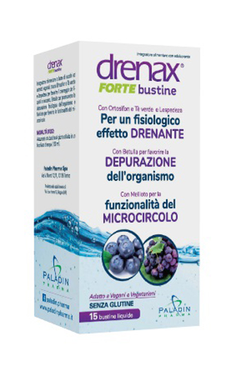 DRENAX FORTE MIRTILLO E UVA 15 BUSTINE - Farmacia De Pasquale