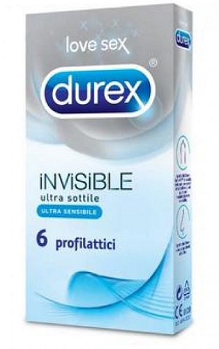 DUREX INVISIBLE PROFILATTICO 6 PEZZI - Farmacia De Pasquale