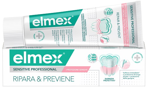 DENTIFRICIO ELMEX SENSITIVE RIPARA & PREVIENE 75 ML - Farmacia De Pasquale