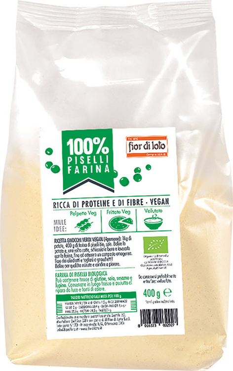 FIOR DI LOTO FARINA DI PISELLI BIO 400 G - Farmacia De Pasquale