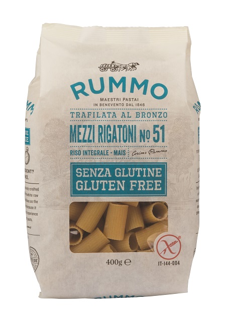 RUMMO MEZZI RIGATONI N51 DI RISO INTEGRALE E MAIS 400 G - Farmacia De Pasquale