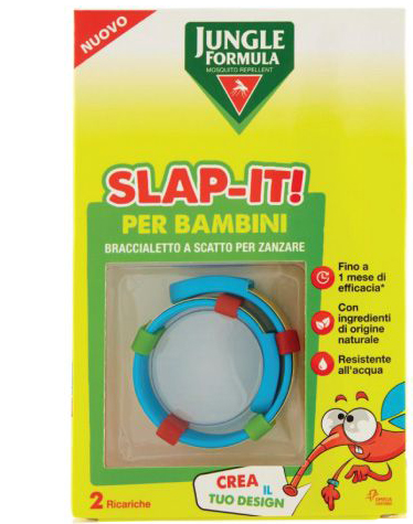 JUNGLE FORMULA SLAP-IT BRACCIALETTO ANTI-ZANZARE PER BAMBINI+ 2 RICARICHE - Farmacia De Pasquale