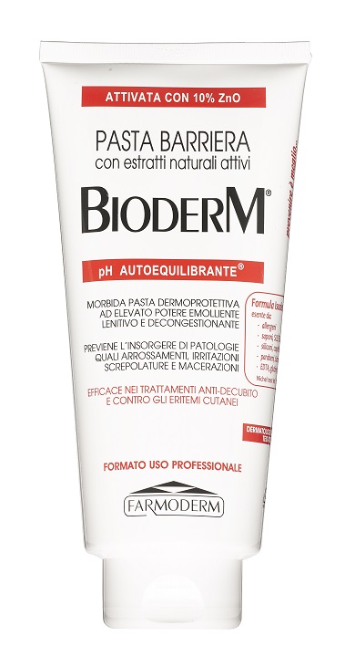 BIODERM PASTA BARRIERA TRASPIRANTE PH AUTOEQUILIBRANTE CON 10% ZINCO 300 ML - Farmacia De Pasquale