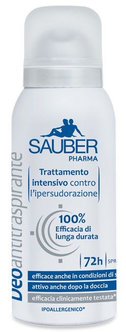 SAUBER ANTITRASPIRANTE 72 ORE SPRAY - Farmacia De Pasquale
