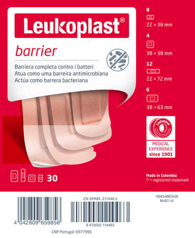 LEUKOPLAST BARRIER 30 PEZZI ASSORTITI - Farmacia De Pasquale