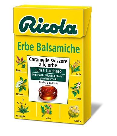 RICOLA ERBE BALSAMICHE SENZA ZUCCHERO 50 G - Farmacia De Pasquale