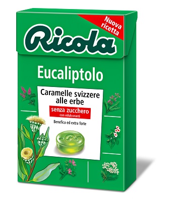 RICOLA EUCALIPTOLO SENZA ZUCCHERO 50 G - Farmacia De Pasquale