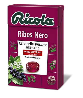 RICOLA RIBES NERO SENZA ZUCCHERO 50 G - Farmacia De Pasquale